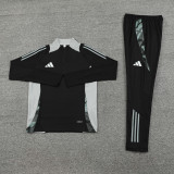 AB07 Black MEN 1/4 Zipper TrackSuit