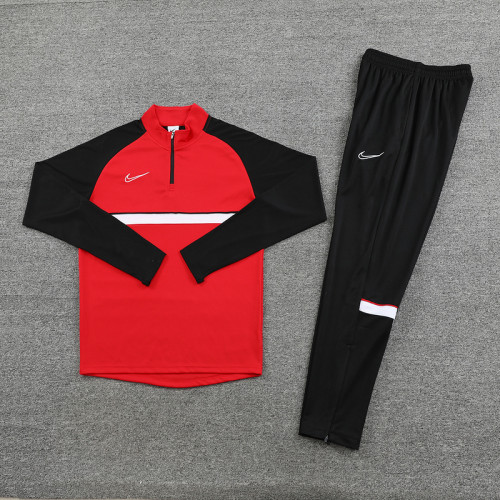 NB03 Red MEN 1/4 Zipper TrackSuit