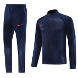 NB06 Navy Blue MEN 1/4 Zipper TrackSuit