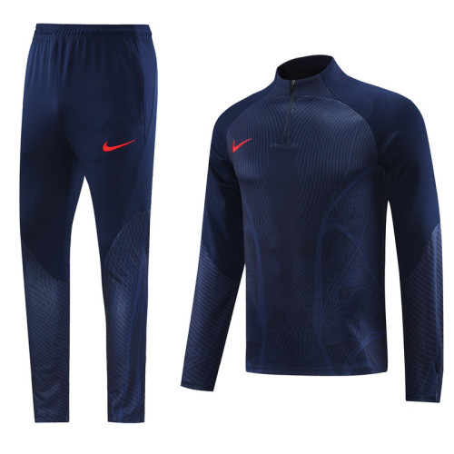 NB06 Navy Blue MEN 1/4 Zipper TrackSuit