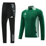 AB07 Green MEN 1/4 Zipper TrackSuit