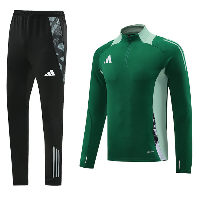 AB07 Green MEN 1/4 Zipper TrackSuit