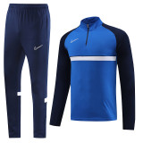 NB03 Royal Blue MEN 1/4 Zipper TrackSuit