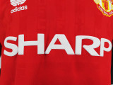 1988/90 Manchester United Home Retro Jersey