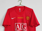 2007∕08 Manchester United Home Retro Jersey ULC Finals