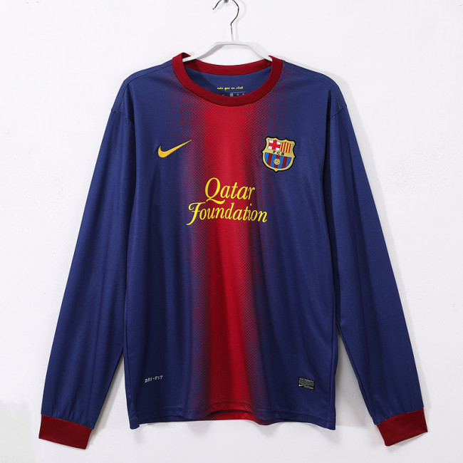 2012∕13 Barcelona Home Retro LongSleeve Jersey