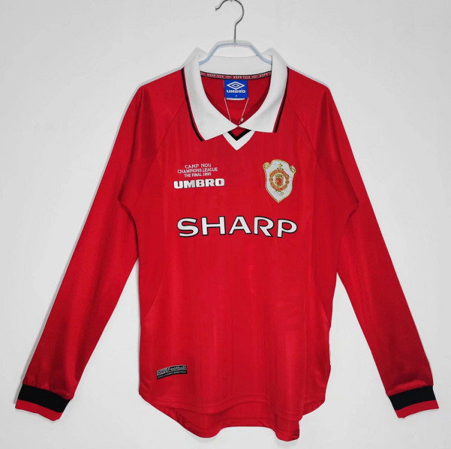 1999∕00 Manchester United Home LongSleeve Jersey