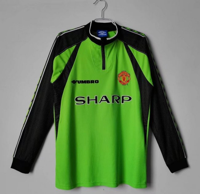 1998∕99 Manchester United GoalKeeper LongSleeve Jersey