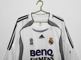 2006∕07Real Madrid Home Retro LongSleeve Jersey