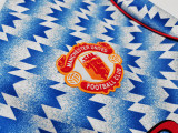 1990∕92 Manchester United Away Retro LongSleeve Jersey