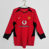 2002∕04 Manchester United Home LongSleeve Jersey