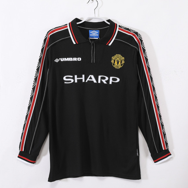 1998∕99 Manchester United Black LongSleeve Jersey
