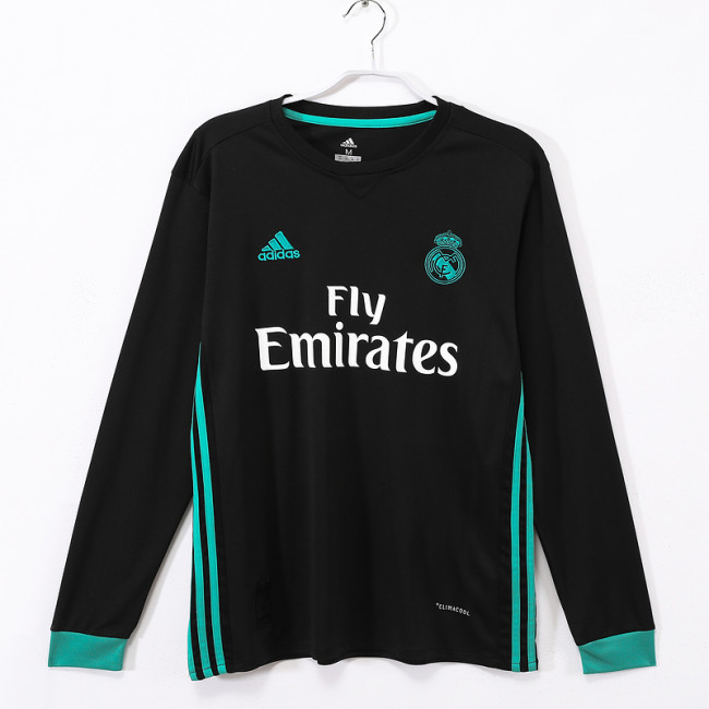 2017∕18 Real Madrid Away Retro LongSleeve Jersey