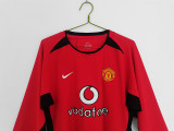 2002∕04 Manchester United Home LongSleeve Jersey