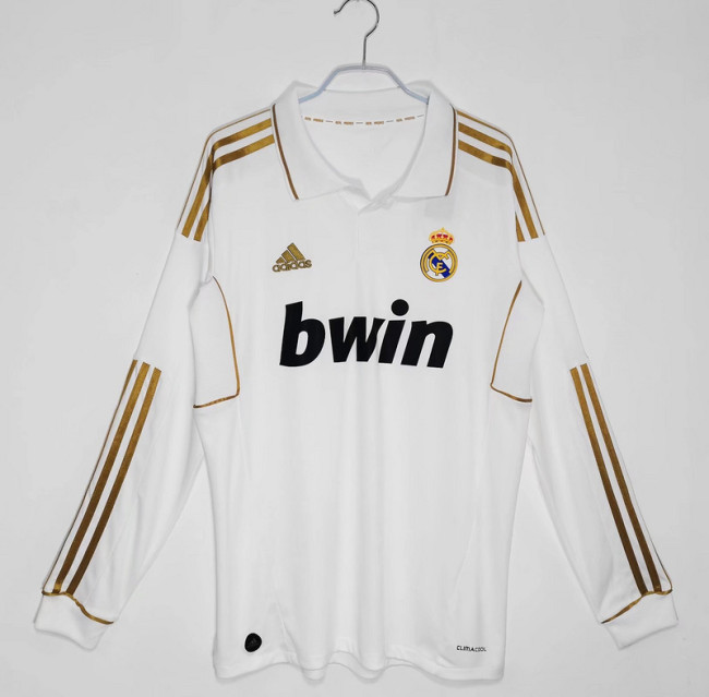 2011∕12 Real Madrid Home Retro LongSleeve Jersey