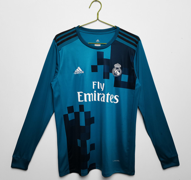 2017∕18 Real Madrid Third Retro LongSleeve Jersey