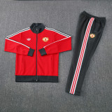 24 Manchester United 09 Red Jacket Suit