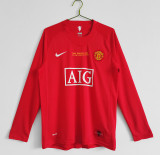 2007∕08 Manchester United Home LongSleeve Jersey  UCL Finals