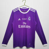 2016∕17 Real Madrid Away Retro LongSleeve Jersey