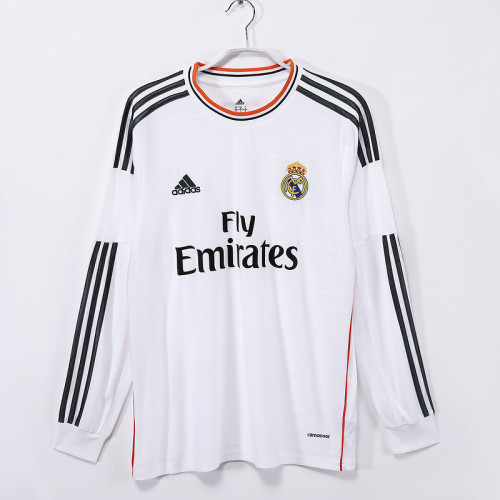 2013∕14Real Madrid Home Retro LongSleeve Jersey