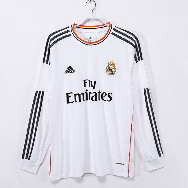 2013∕14Real Madrid Home Retro LongSleeve Jersey
