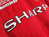 1999∕00 Manchester United Home LongSleeve Jersey