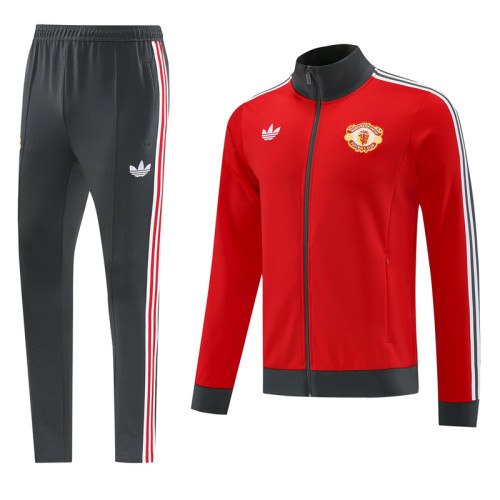 24 Manchester United 09 Red Jacket Suit