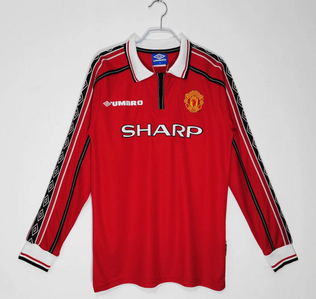 1998∕99 Manchester United Home LongSleeve Jersey