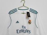 2017∕18Real Madrid Home Retro LongSleeve Jersey
