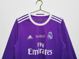 2016∕17 Real Madrid Away Retro LongSleeve Jersey