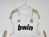 2011∕12 Real Madrid Home Retro LongSleeve Jersey