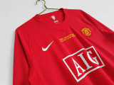 2007∕08 Manchester United Home LongSleeve Jersey  UCL Finals