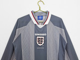 1996 England Away Retro LongSleeve Jersey