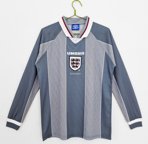 1996 England Away Retro LongSleeve Jersey