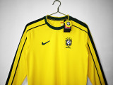 1998 Brazil Home Retro LongSleeve Jersey