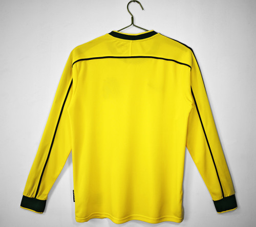 1998 Brazil Home Retro LongSleeve Jersey