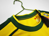 1998 Brazil Home Retro LongSleeve Jersey