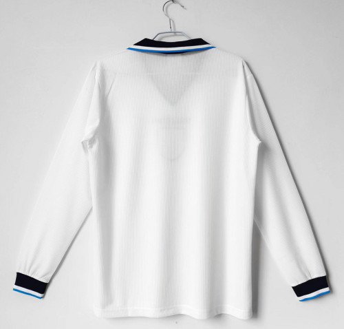 1996 England Home Retro LongSleeve Jersey