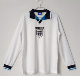 1996 England Home Retro LongSleeve Jersey