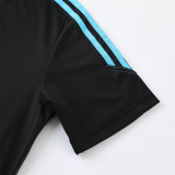 AD02 Black blue Mens Short Suit