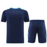 AD08 Navy Blue Mens Short Suit
