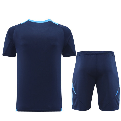 AD08 Navy Blue Mens Short Suit