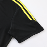 AD02 Black Yellow Mens Short Suit