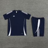 AD06 Navy Blue Mens Short Suit