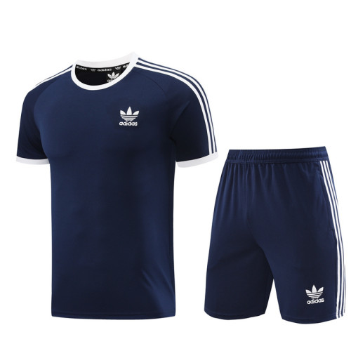AD07 Navy Blue Mens Short Suit