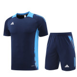 AD08 Navy Blue Mens Short Suit