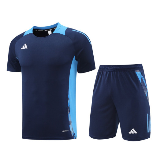 AD08 Navy Blue Mens Short Suit