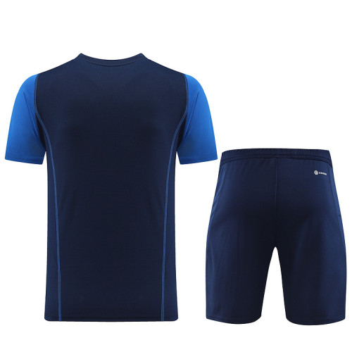 AD03 Navy Blue Mens Short Suit