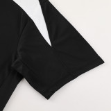 ND05 black white Mens Short Suit