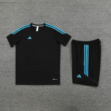 AD02 Black blue Mens Short Suit